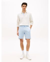 Tommy Hilfiger - Flag Embroidery Terry Sweat Shorts - Lyst