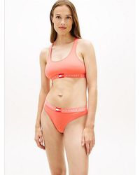 Tommy Hilfiger - Heritage Logo Underband Racerback Bralette - Lyst
