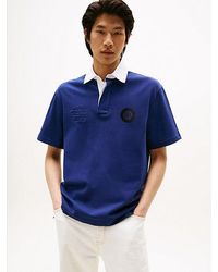 Tommy Hilfiger - Athleisure Relaxed Fit Polo Met Rugby-Streep - Lyst