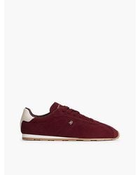 Tommy Hilfiger - Monogram Suede Low Profile Trainers - Lyst