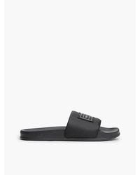 Tommy Hilfiger - Logo Patch Contoured Footbed Pool Slides - Lyst