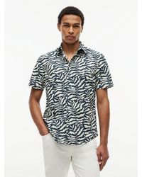 Tommy Hilfiger - Regular Fit Paper Touch Short Sleeve Shirt - Lyst
