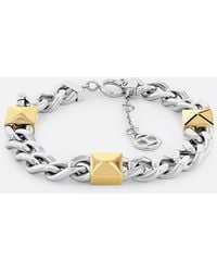 Tommy Hilfiger - Two-tone Curb Chain Bracelet - Lyst