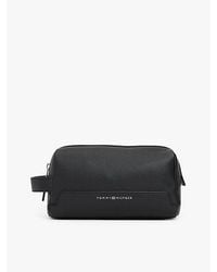 Tommy Hilfiger - Th Modern Getextureerde Toilettas Met Metallic Logo - Lyst