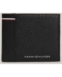 Tommy Hilfiger - Small Textured Bifold Credit Card Wallet - Lyst