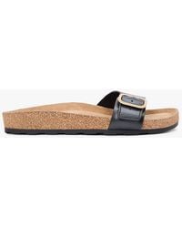Tommy Hilfiger - Cork Footbed Slip-On Sandals - Lyst