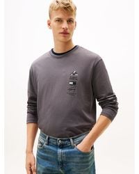 Tommy Hilfiger - Back Graphic Relaxed Long Sleeve T-Shirt - Lyst