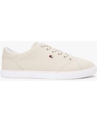 Tommy Hilfiger - Low Profile Canvas Lace-Up Trainers - Lyst