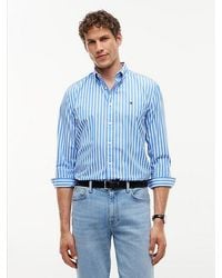 Tommy Hilfiger - Regular Fit Flex Stripe Poplin Shirt - Lyst