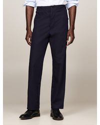 Tommy Hilfiger - Adjustable Waist Washed Jersey Regular Trousers - Lyst