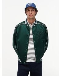 Tommy Hilfiger - Logo Embroidery Relaxed Varsity Jacket - Lyst