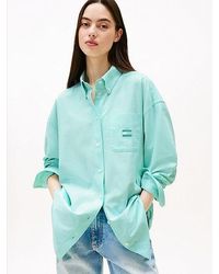 Tommy Hilfiger - Oversized Oxford-Overhemd Met Tommy-Badge - Lyst