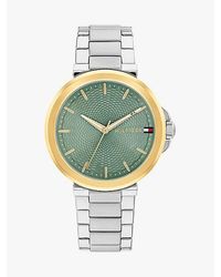 Tommy Hilfiger - Grüne Edelstahluhr Mit Gliederarmband - Lyst