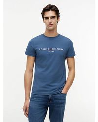 Tommy Hilfiger - Logo Embroidery Slim Jersey T-Shirt - Lyst