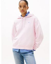 Tommy Hilfiger - Kontrast-Hoodie Mit Hilfiger Flag-Stickerei - Lyst
