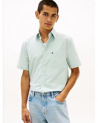 Tommy Hilfiger - Regular Fit Lichtgewicht Overhemd Met Korte Mouwen - Lyst