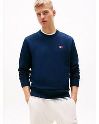 Tommy Hilfiger - Sweatshirt Met Ronde Hals En Tommy-Badge - Lyst