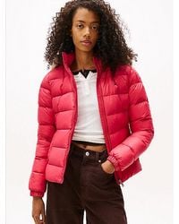 Tommy Hilfiger - Shiny Water Repellent Down Puffer Jacket - Lyst