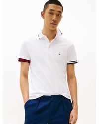 Tommy Hilfiger - Polo Slim Fit Con Dettagli Iconici - Lyst