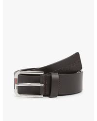 Tommy Hilfiger - Austin Ledergürtel Mit Geprägtem Logo - Lyst