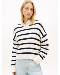 Tommy Hilfiger - Cable Knit Relaxed Jumper - Lyst