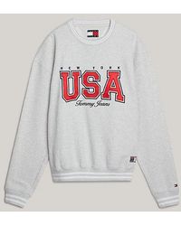 Tommy Hilfiger - Tommy Jeans International Games Sweatshirt mit Logo - Lyst