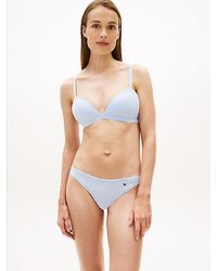 Tommy Hilfiger - Essential Mikrofaser-String Mit Flag-Stickerei - Lyst