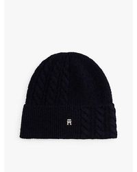 Tommy Hilfiger - Chic Fluffy Beanie With Wool - Lyst