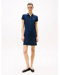 Tommy Hilfiger - Mini-Polojurk Met Contrasterende Rand - Lyst