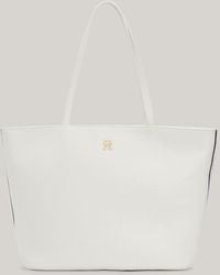 Tommy Hilfiger - Essential Signature Th Monogram Small Tote - Lyst
