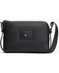 Tommy Hilfiger - Pebble Grain Leather Crossbody Bag - Lyst
