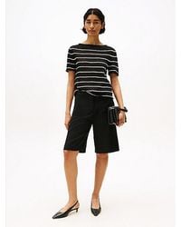 Tommy Hilfiger - Tailored Slim Fit Shorts Aus Leinenmix - Lyst