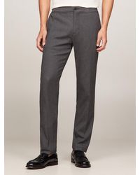 Tommy Hilfiger - Harlem Bird's Eye Pattern Tapered Trousers - Lyst