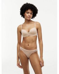 Tommy Hilfiger - String Mit Logo Und Spitzenbesatz - Lyst