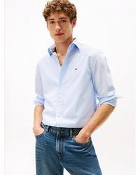 Tommy Hilfiger - Th Flex Regular Fit Hemd Mit Nadelstreifen - Lyst