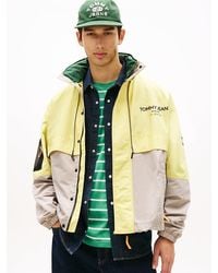 Tommy Hilfiger - Water Repellent Colour-blocked Oversized Windbreaker - Lyst