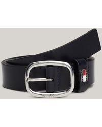 Tommy Hilfiger - Oval Buckle Leather Belt - Lyst