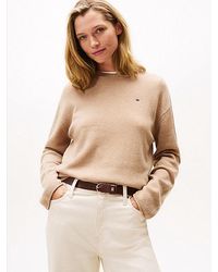 Tommy Hilfiger - Relaxed Fit Trui Van Zachte Wol - Lyst