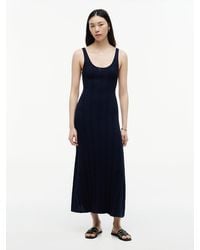 Tommy Hilfiger - Cable Knit Fit And Flare Midi Dress - Lyst