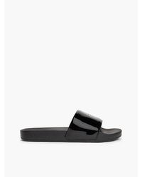 Tommy Hilfiger - Tommy Jeans Logo Patent Slides - Lyst