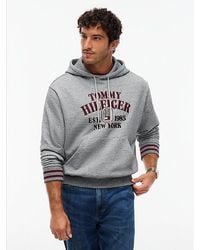 Tommy Hilfiger - Varsity Logo Embroidery Relaxed Hoody - Lyst