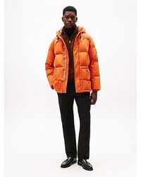 Tommy Hilfiger - Waterafstotende Parka Met Dons En Vierkanten - Lyst