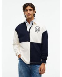 Tommy Hilfiger - Varsity Colour Blocked Relaxed Rugby Shirt - Lyst