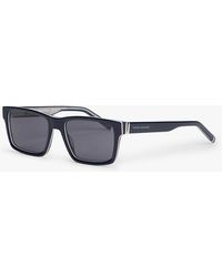 Tommy Hilfiger - Signature Tip Rectangular Sunglasses - Lyst
