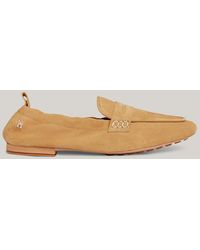 Tommy Hilfiger - Suede Moccasin Half Cleat Loafers - Lyst