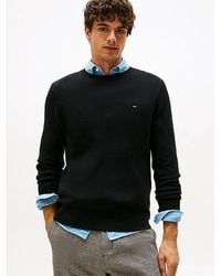 Tommy Hilfiger - Trui Van Zuivere Lamswol Met Ronde Hals - Lyst