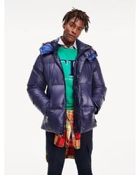 tommy jeans high shine puffer jacket