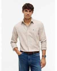 Tommy Hilfiger - Regular Fit Gingham Dobby Flannel Shirt - Lyst