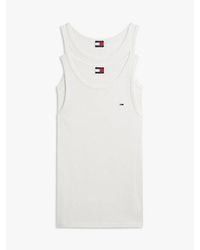 Tommy Hilfiger - 2-pack Tommy Flag Extra Slim Tank Tops - Lyst