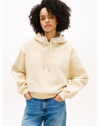 Tommy Hilfiger - Logo Flex Fleece Relaxed Hoody - Lyst